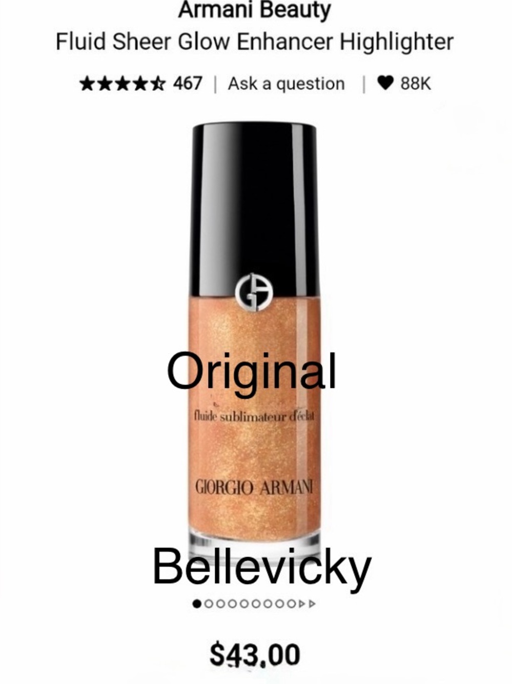 Giorgio Armani Fluid Sheer Glow Enhancer # 10 Bronze 🤩100% Original - Picture 2 of 13